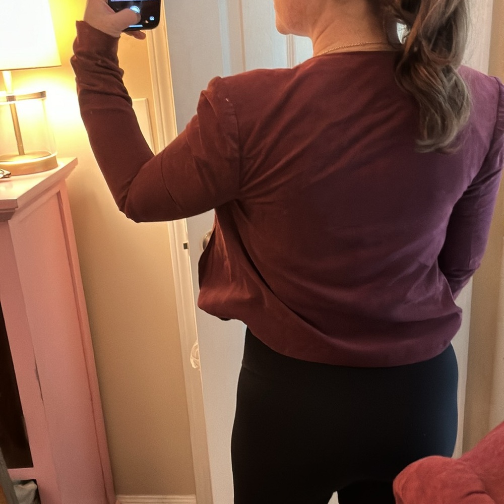 Double Zero Maroon Suede Sipper Jacket - image 8